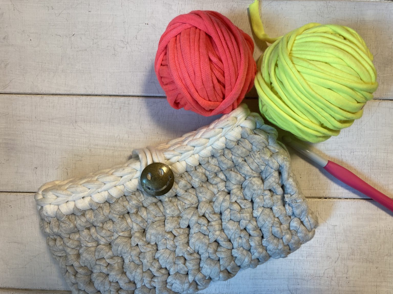 【ズパゲッティ】編みながらサイズ変えられるポーチの編み方